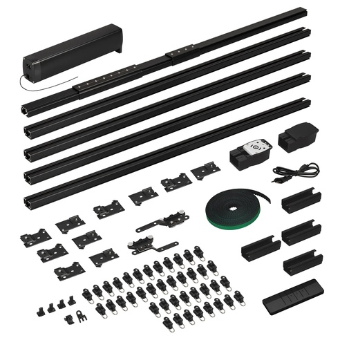 Карниз для штор с электроприводом CNK-M1-TY-RF-5M-BK (Arlight, IP20 Металл, 5 лет)