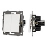 Механизм выключателя двухклавишный непроходной SWT-MK02-PL-WH-V (250V, 10A) (Arlight, -)