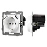 Механизм розетки с USB зарядкой SCT-MUAA-PL-WH-V (250V, 16A) (Arlight, -)