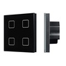 INTELLIGENT ARLIGHT Сенсорная панель DALI-301-11-IN Black (BUS/24V, Backlight) (IARL, IP20 Пластик, 5 лет)