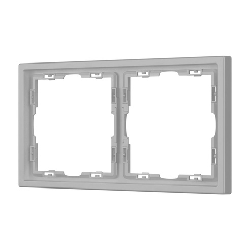 Рамка пластиковая FRM-NOBE-SFPL-2-IS (Arlight, Никель)