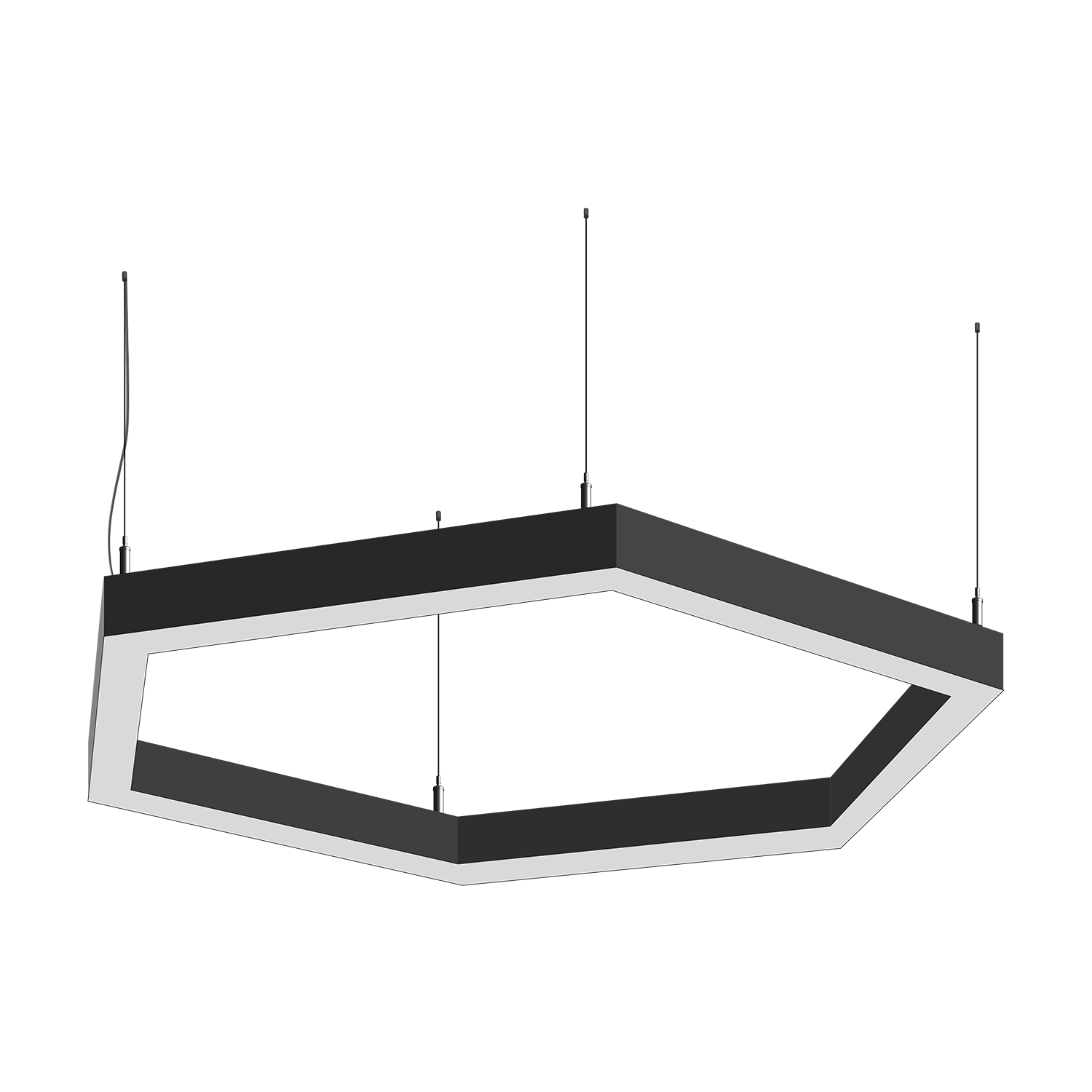 Светодиодный фигурный светильник MS-HEX-O Шестиугольник 6x250mm 30W  3000/4000/6000К - изображение товара