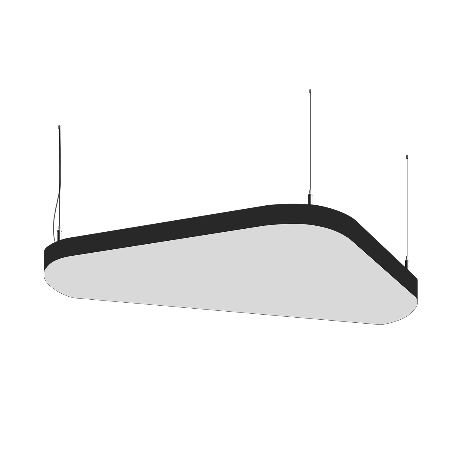 Cветодиодный фигурный светильник MS-SOFT TRIO Трингл 1600mm 140W 3000/4000/6000K - изображение товара