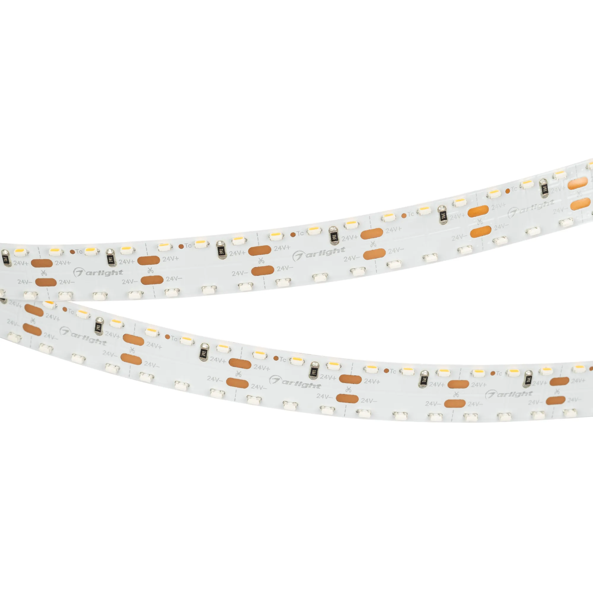 Лента светодиодная RS 2-5000 24V Warm2700 2x2 15mm (3014, 240 LED/m, LUX) (Arlight, 19.2 Вт/м, IP20)