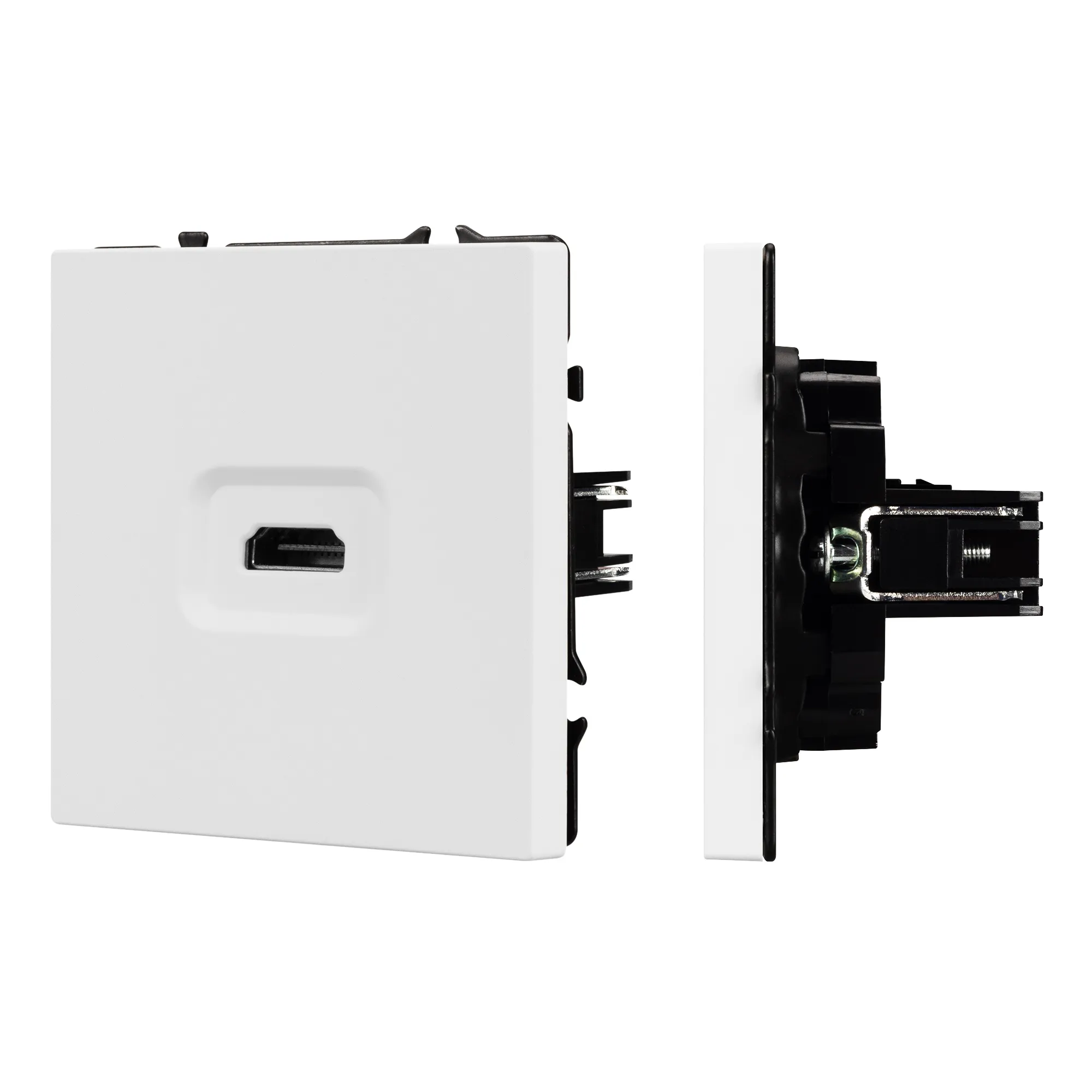 Механизм HDMI розетки SCT-NOBE-MHD1-SFPL-WH (Arlight, Белый кварц)