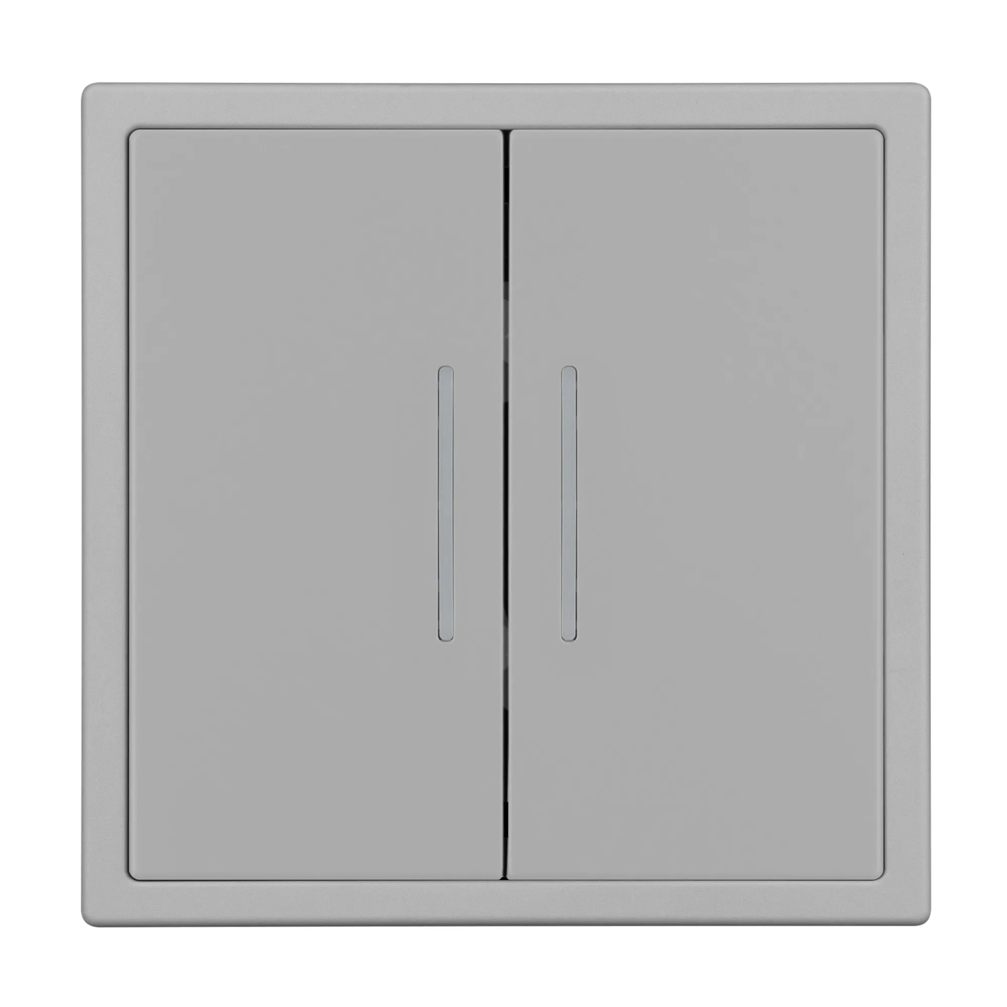 Механизм звонкового выключателя двухклавишный LED SWT-NOBE-MKR2-SFPL-L-IS (230V, 10A) (Arlight, Никель)