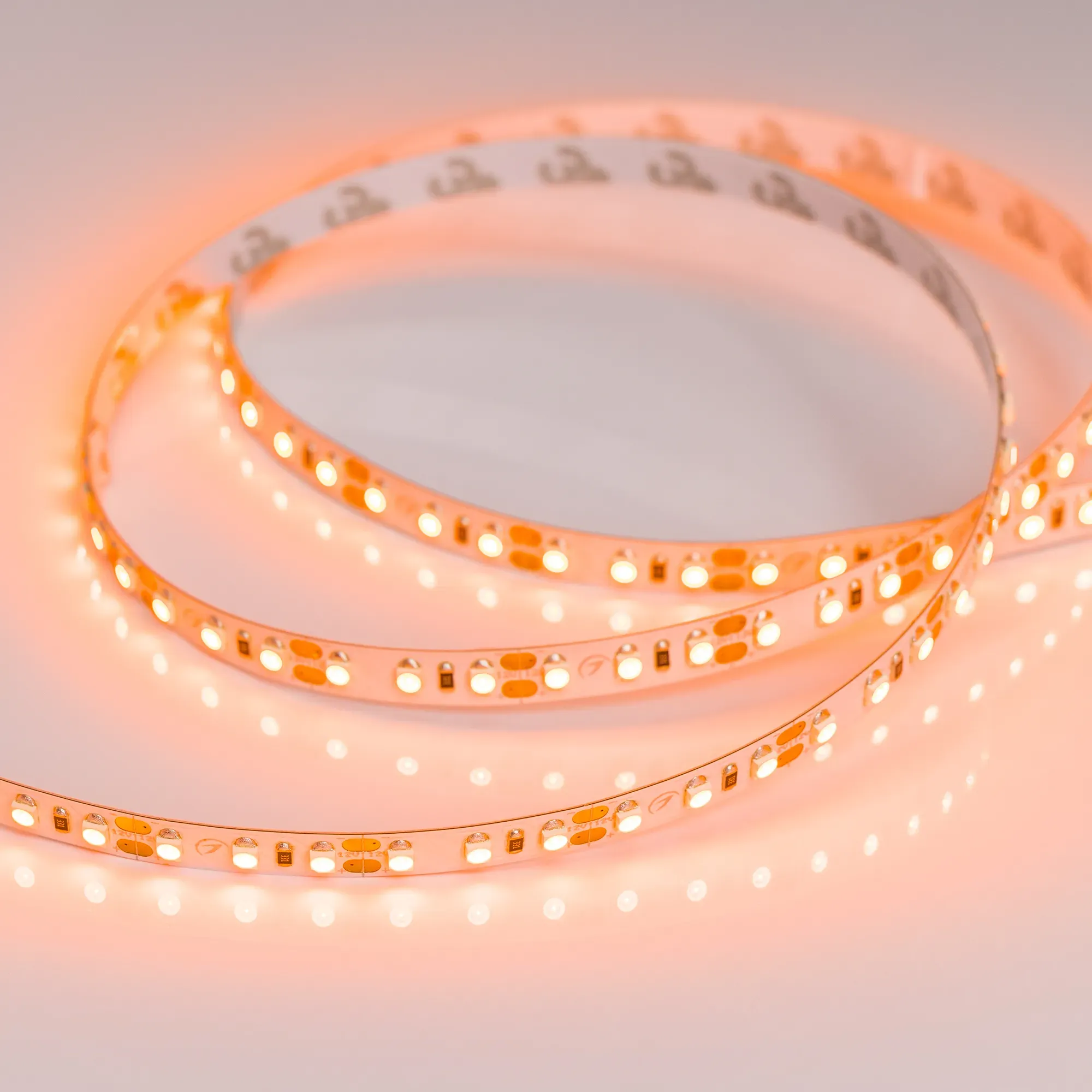 Лента светодиодная RT-A120-8mm 12V Orange (9.6 W/m, IP20, 2835, 5m) (Arlight, -) - изображение товара