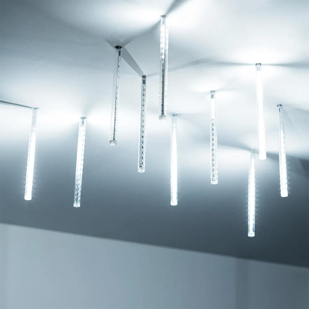 Светодиодная гирлянда ARD-ICEFALL-CLASSIC-D12-200-10PCS-CLEAR-32LED-LIVE WHITE (230V, 10.5W) (Ardecoled, IP65) - изображение товара