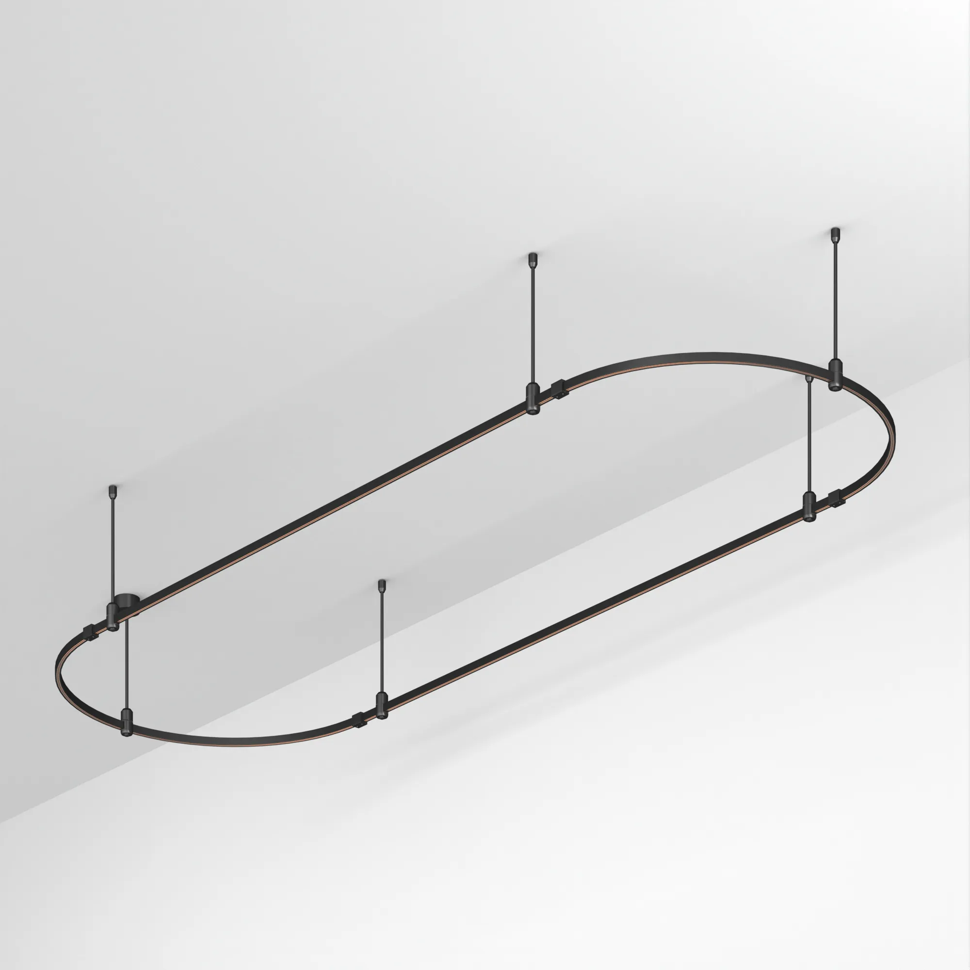 Трек ART-APRIORI-OVAL-ROD-400-3000x1000 (BK) (Arlight, IP20 Металл, 3 года) - изображение товара