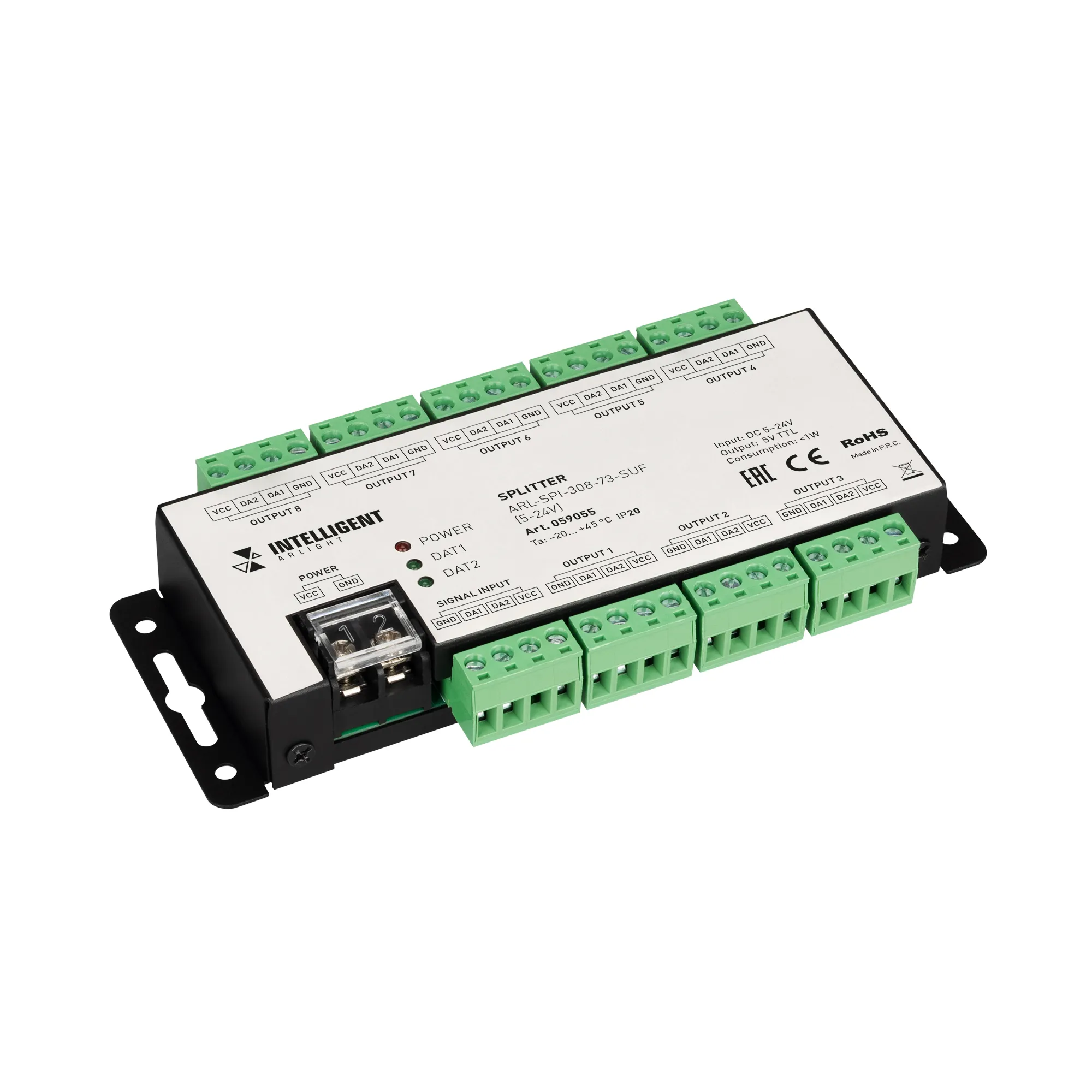 INTELLIGENT ARLIGHT Сплиттер ARL-SPI-308-73-SUF (5-24V) (IARL, IP20 Металл, 3 года) - изображение товара