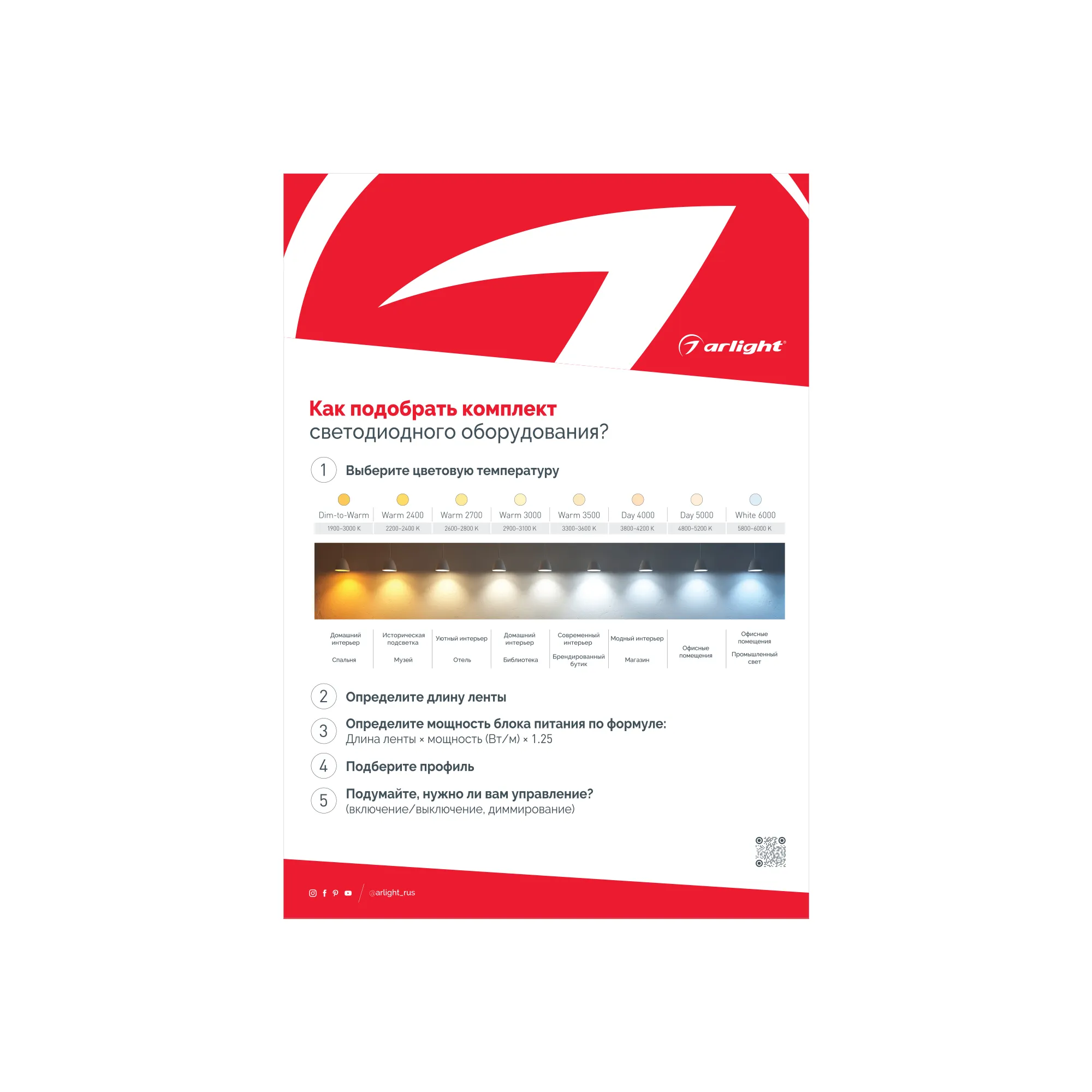 Буклет Как подобрать продукцию Arlight-А4 (Arlight, -)