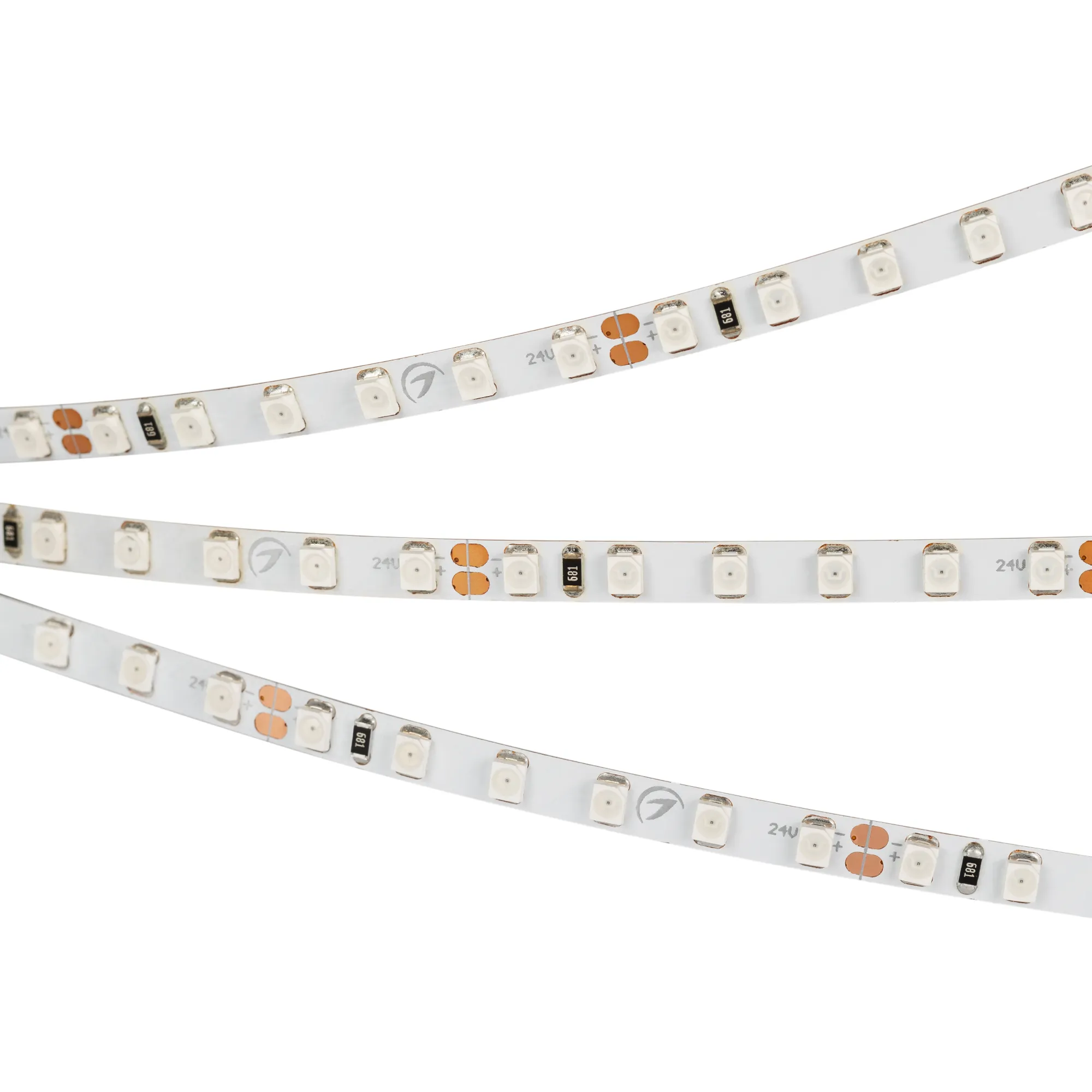 Лента светодиодная RT 2-5000 24V Red 5mm 2x (3528, 600 LED, LUX) (Arlight, 9.6 Вт/м, IP20) - изображение товара