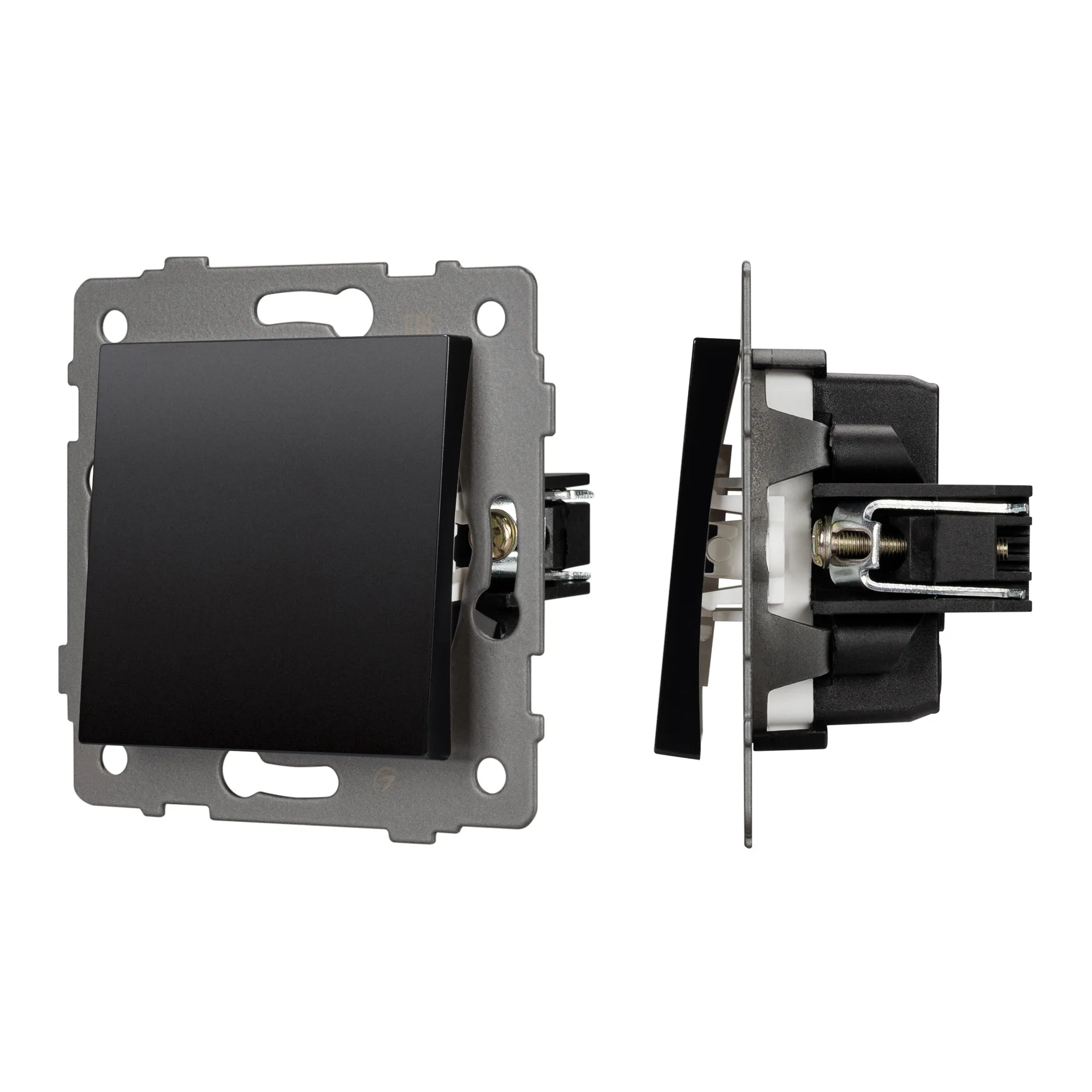 Механизм выключателя одноклавишный проходной SWT-MKP1-PL-BK-V (250V, 10A) (Arlight, -) - изображение товара